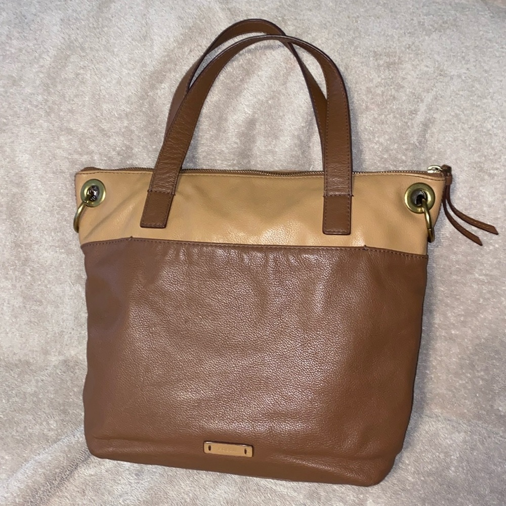 Fossil Keely Double strap Leather Handbag